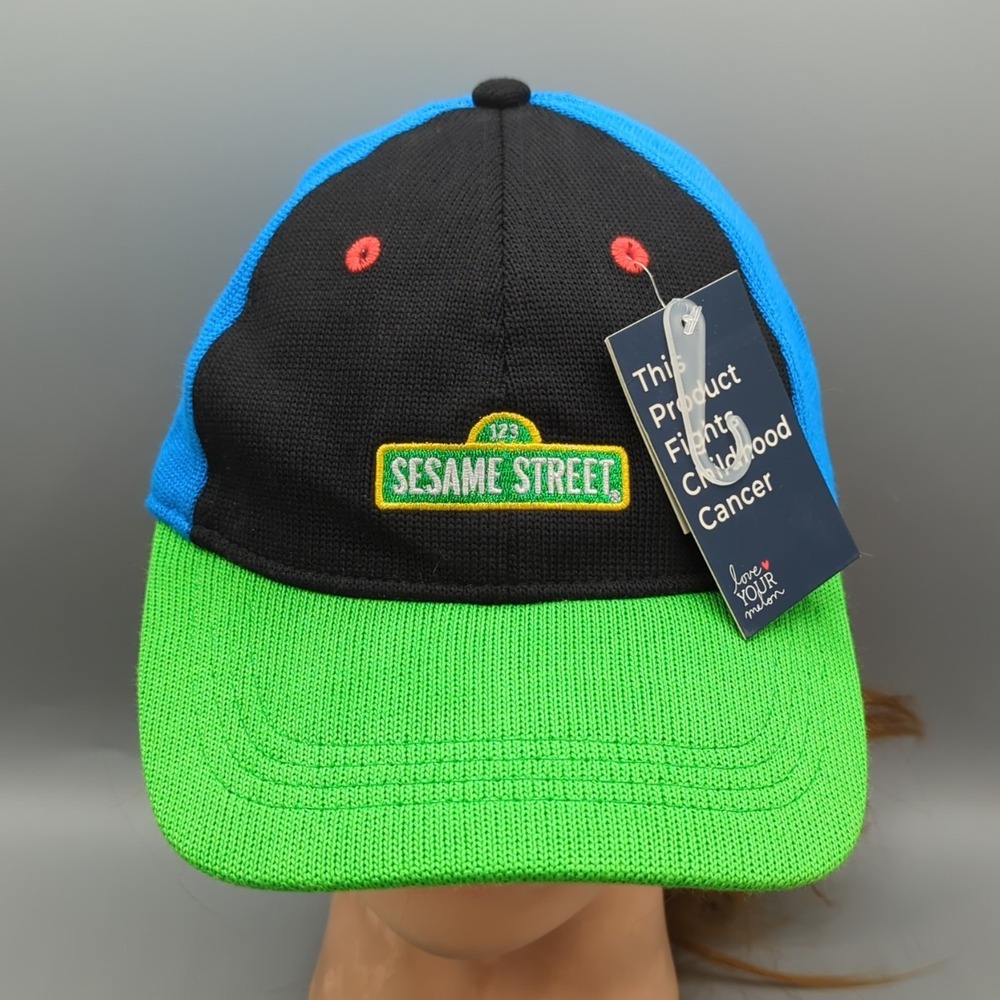 Love Your Melon x Sesame Street Colorblock Cap Hat Hero Collection FitKnit
